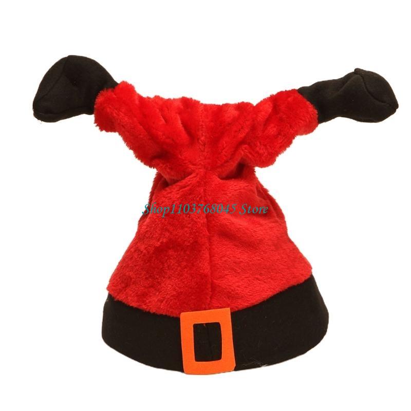Santa Hat Plush - R53F Elektrisches Weihnachtsmütze-Kostüm, lustiges Weihnachts-Partykleid, Geschenk