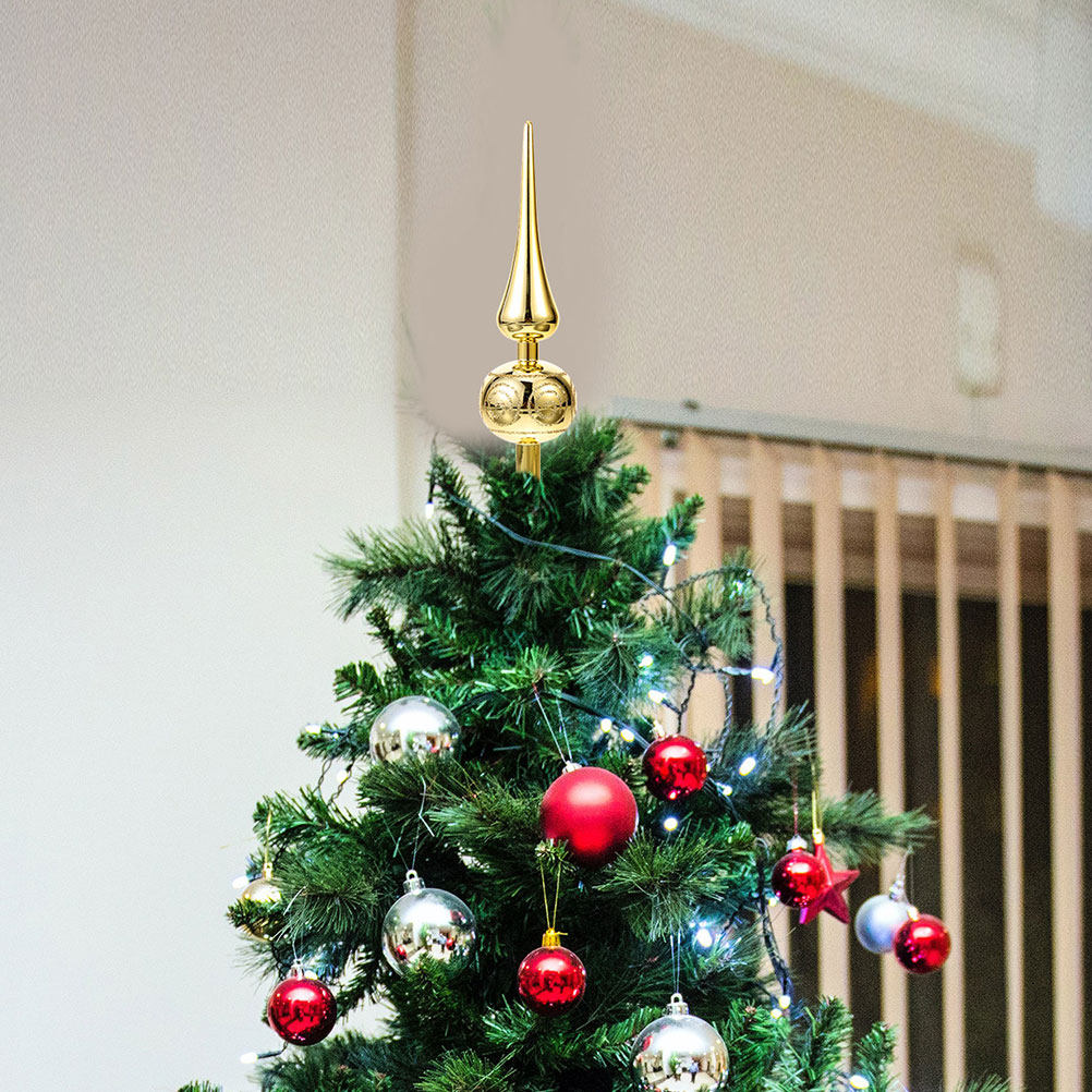 Star Tree Topper - Weihnachtsbaumspitze Stern 2 Stück Glitzerkugel Ornamente