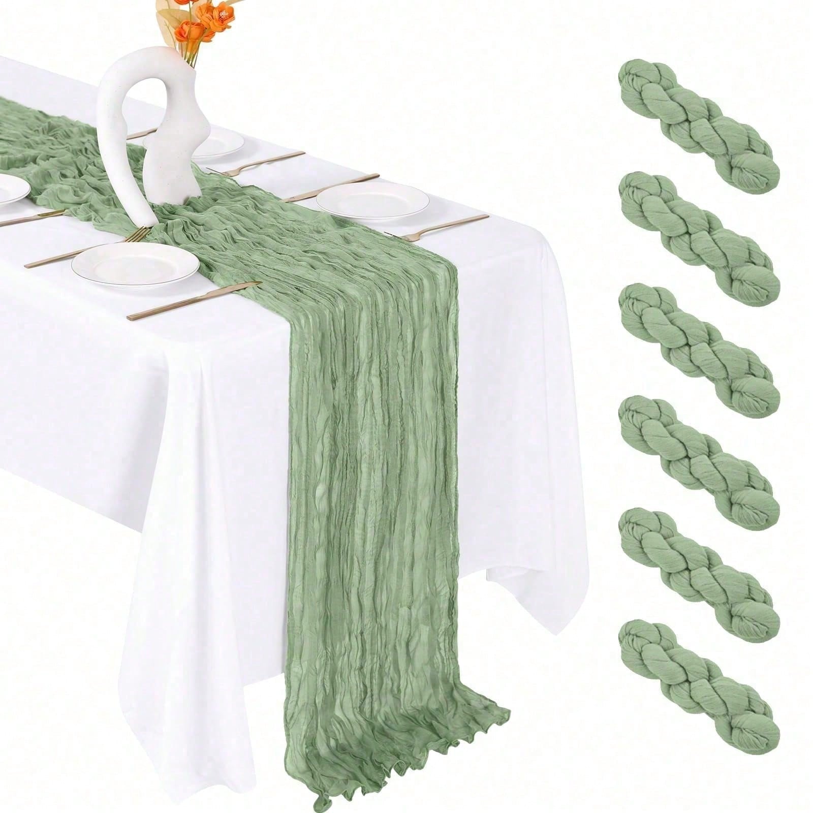 Christmas Table Runner - 6er-Pack Käsetuch-Tischläufer für Brautpartys und Junggesellinnenabschiede,