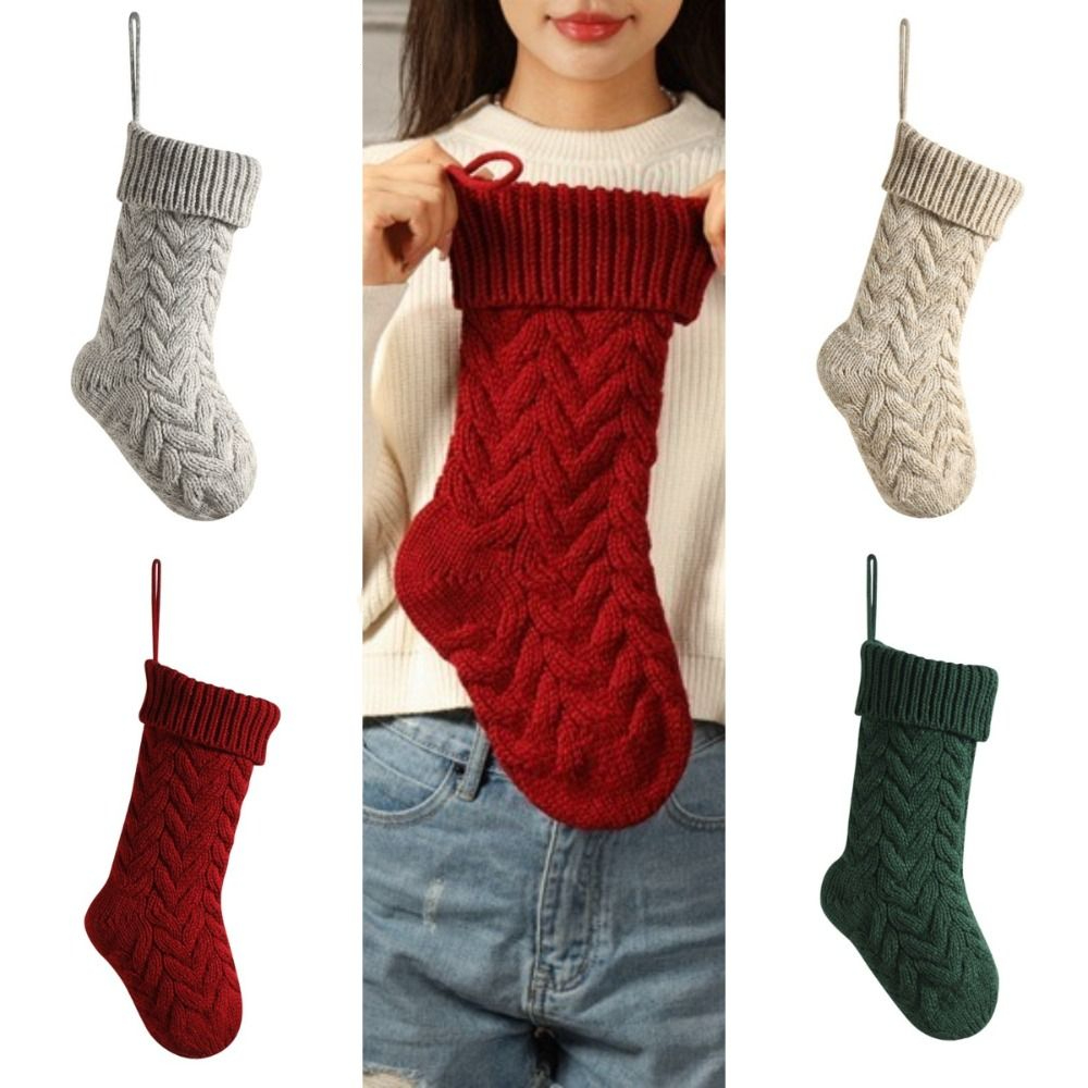 Gestrickte Weihnachtssocken, f – Christmas Stocking Hanging Bewertung und Preis