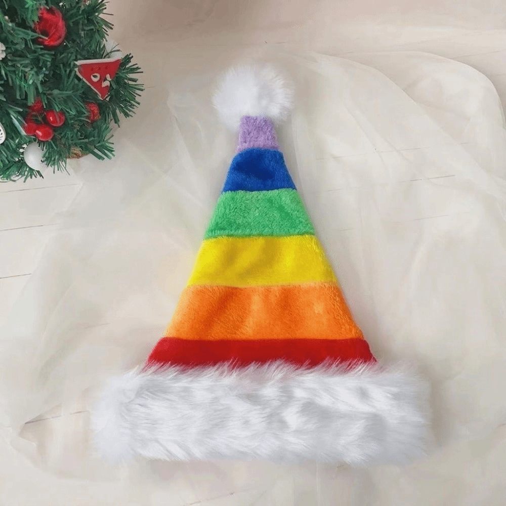Einfache gestreifte Plüsch-Wei – Santa Hat Plush Bewertung und Preis