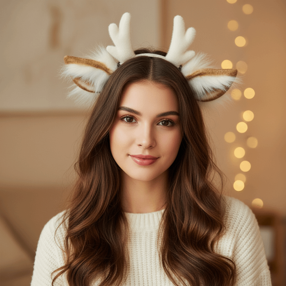 Hirschgeweih-Stirnband Handgef – Reindeer Antlers Headband Bewertung und Preis