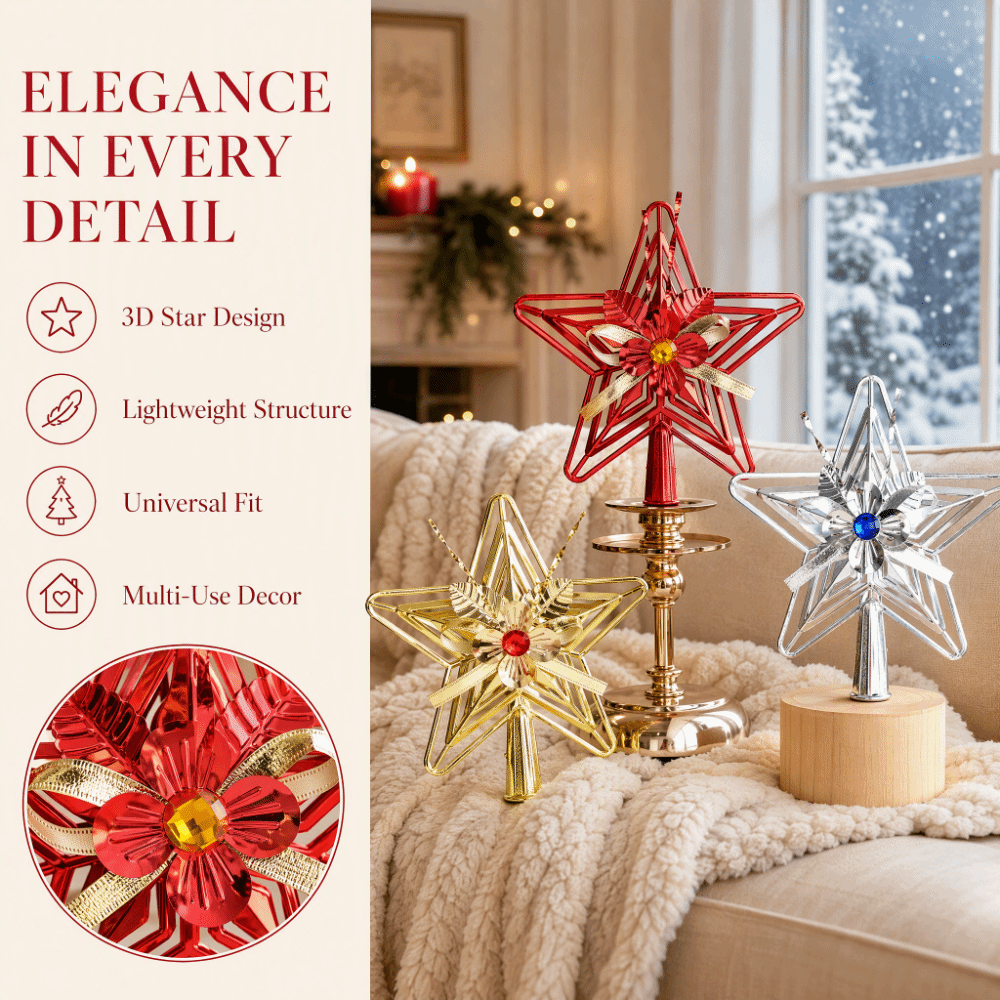 Festlicher Stern aus Kunststof – Star Tree Topper Bewertung und Preis