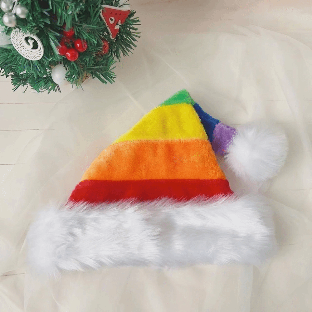 Einfache gestreifte Plüsch-Wei – Santa Hat Plush Bewertung und Preis