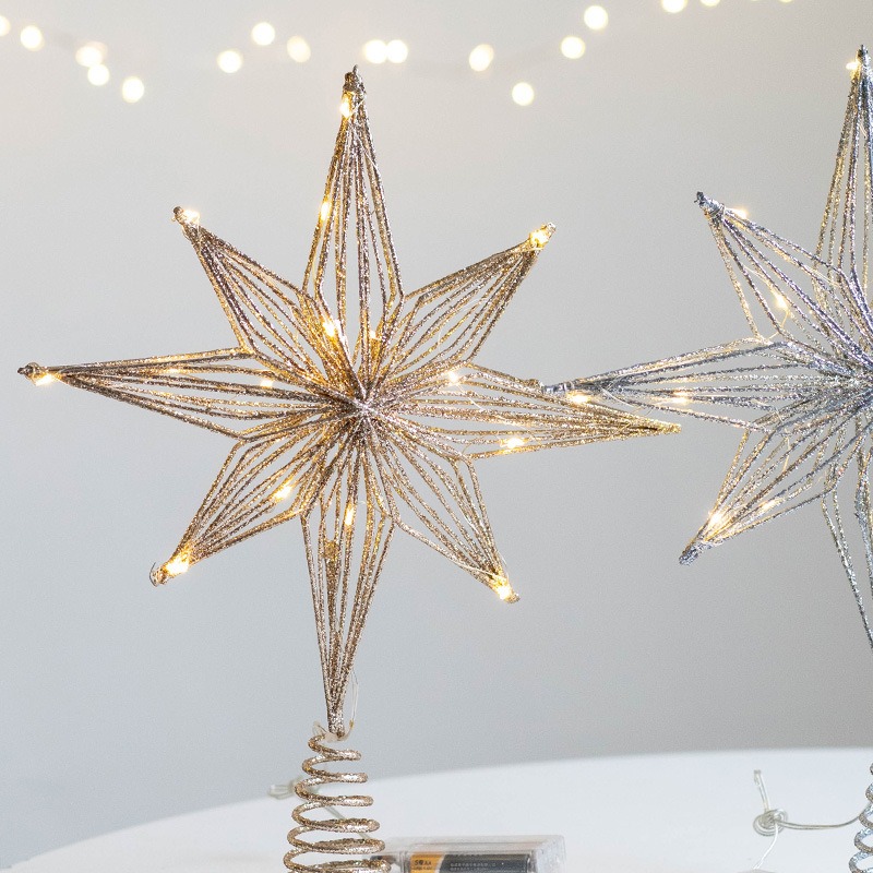 Weihnachtsdekoration aus Eisen – Star Tree Topper Bewertung und Preis