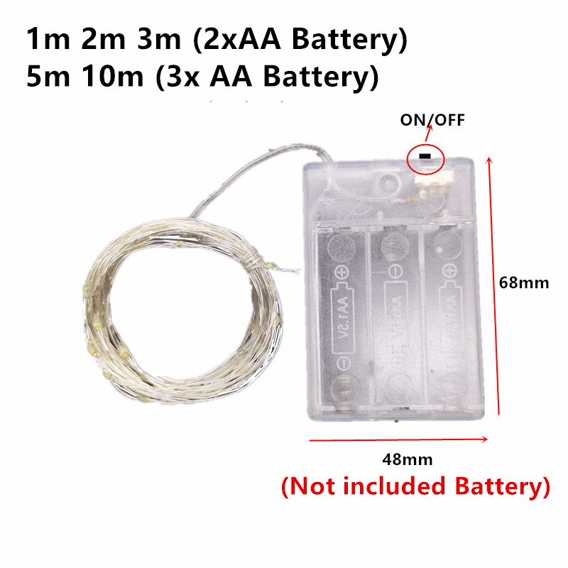 10M 5M 3M 2M Kupferdraht LED-L – Tinsel Garland Decoration Bewertung und Preis