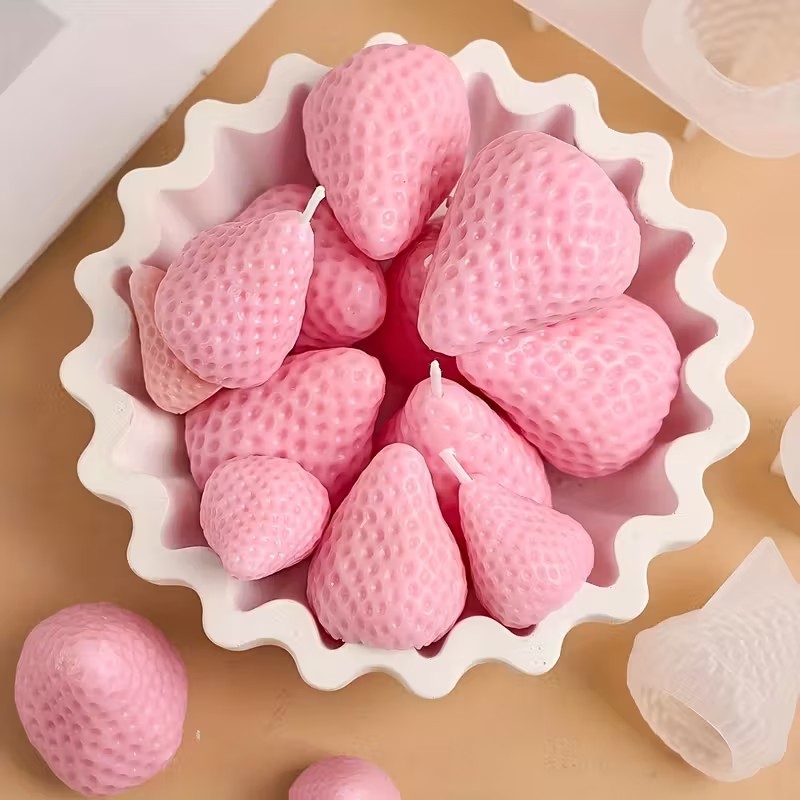 Erdbeer-Silikonform für DIY Ar – Holiday Candle Set Bewertung und Preis