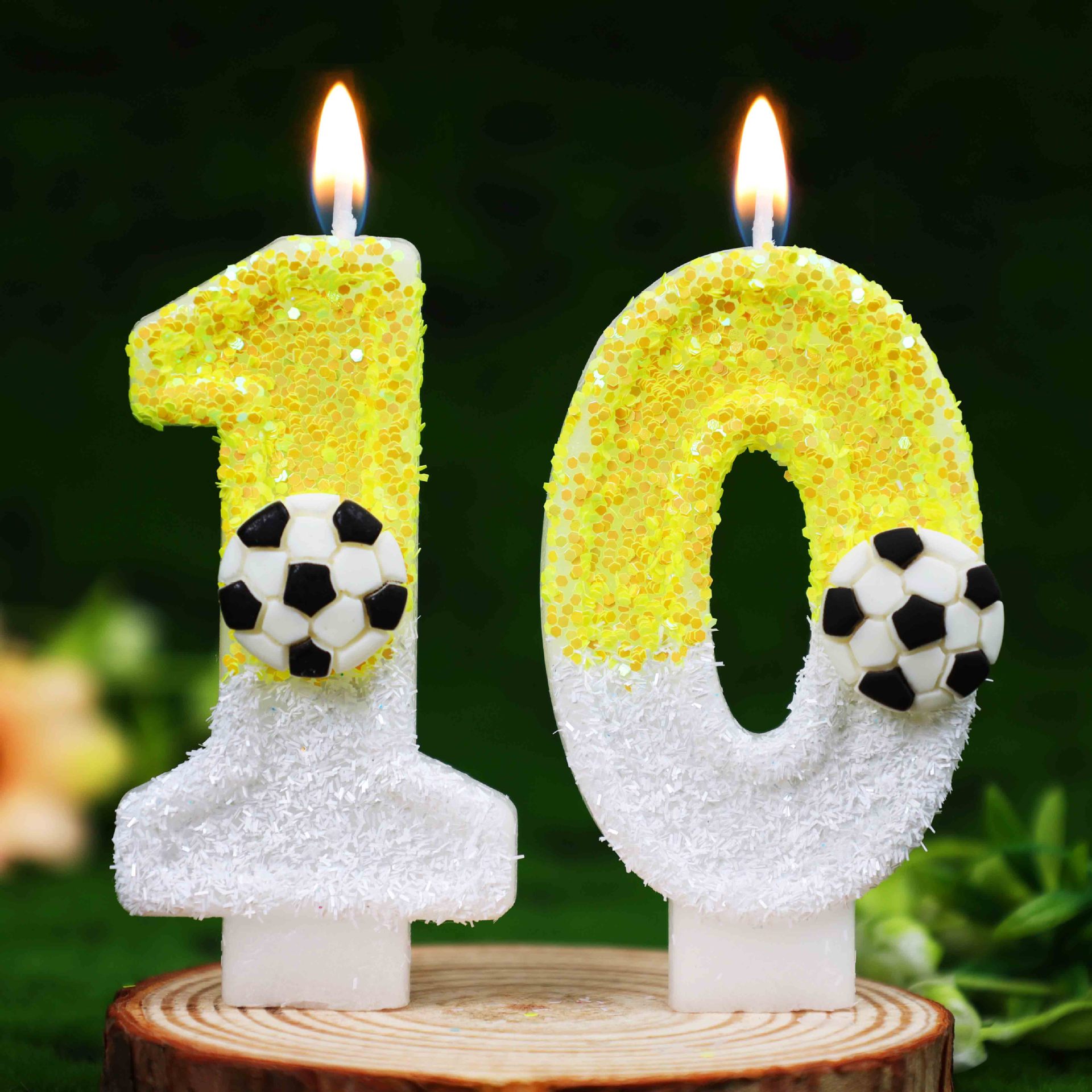 Gelb-Weiße Pailletten Sport Fu – Holiday Candle Set Bewertung und Preis