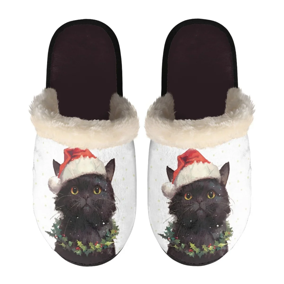 Weihnachtliche schwarze Katze  – Santa Hat Plush Bewertung und Preis