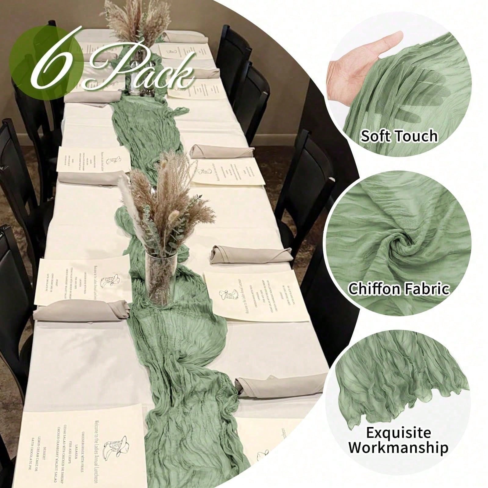 6er-Pack Käsetuch-Tischläufer  – Christmas Table Runner Bewertung und Preis