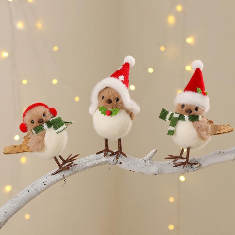 Weihnachtliche Plüsch-Vogel-Or – Santa Hat Plush Bewertung und Preis